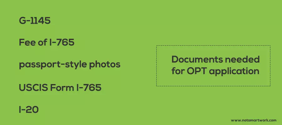 Documents needed for OPT application