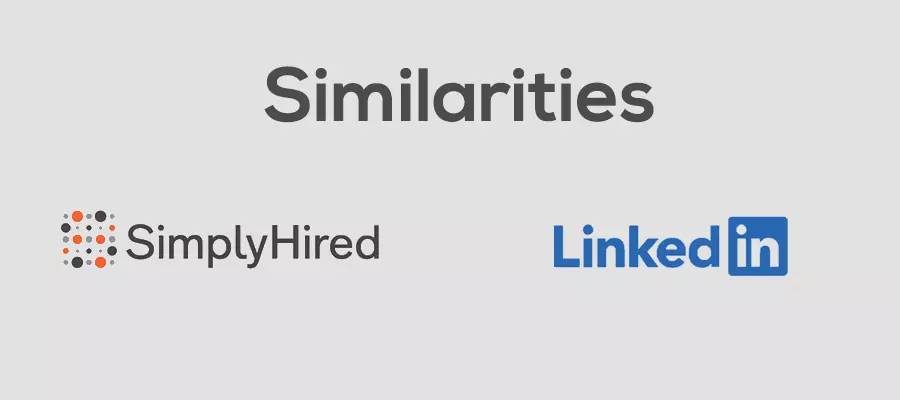 Similarities between simplifyhired and Indeed