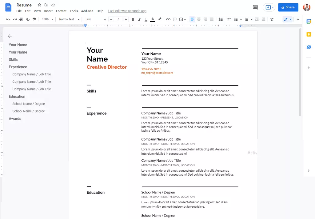 How to Make a Resume on Microsoft Word [ 3 Steps ] - Notam artwork