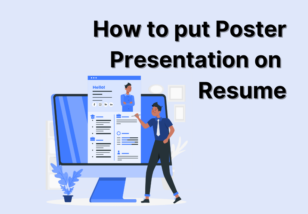 how to list poster presentations on resume