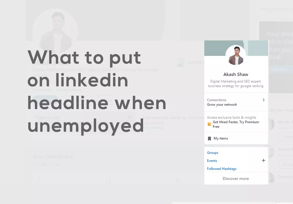 7 LinkedIn headline examples for unemployed 
