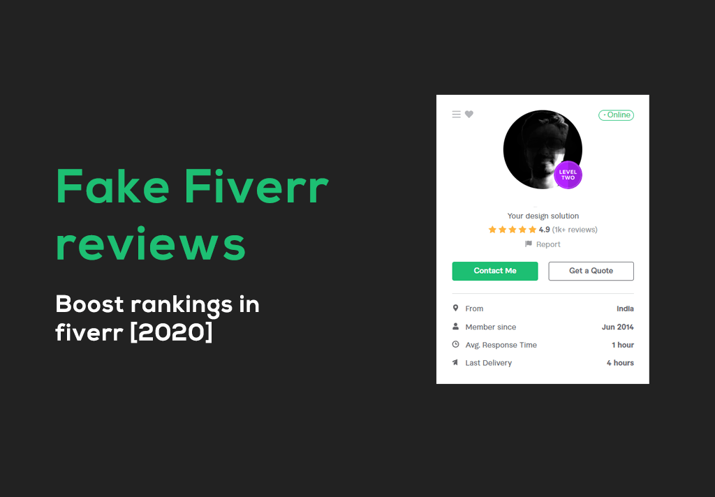 Fake Fiverr reviews