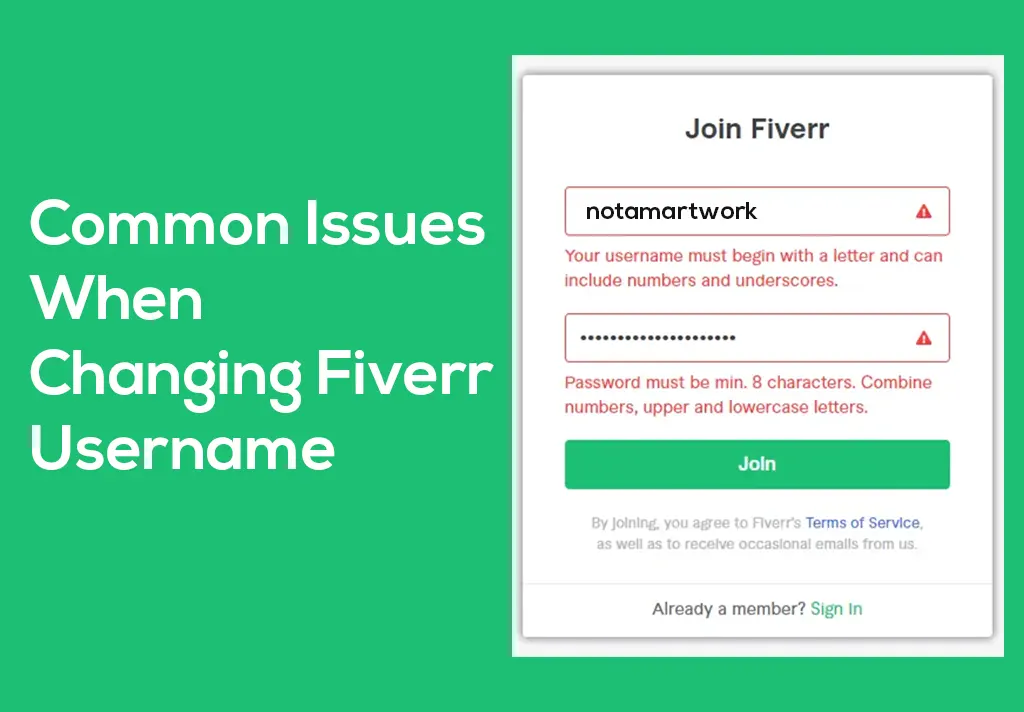 Common Issues When Changing Fiverr Username