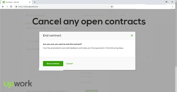 Cancel any open contracts