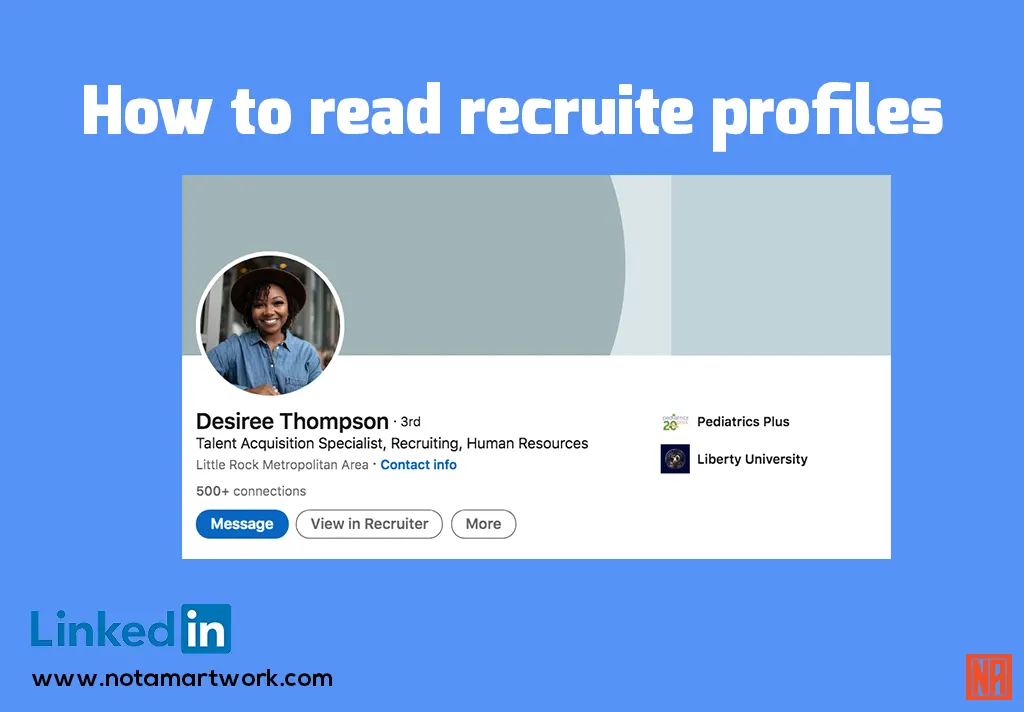 How to read recruiter profiles to determine their focus and areas of expertise